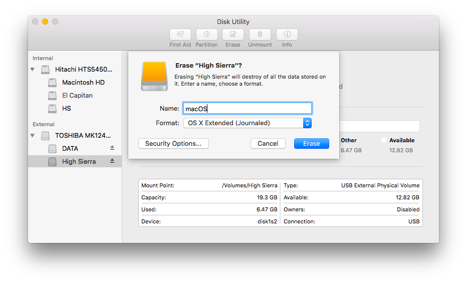 external drive for mac high sierra 10.13